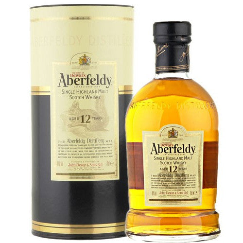 Aberfeldy Highland Single Malt Scotch Whisky 12 Years (750ml Bottle)